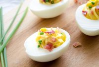 Creamy Deviled Eggs with Crispy Bacon