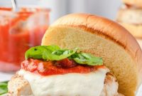 Juicy Ground Chicken Parmesan Burgers Recipe