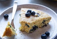 Cast Iron Skillet Blueberry Cornbread Recipe