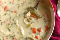 Creamy Chicken Soup Recipe with Tender Chicken and Herbs