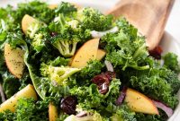 Broccoli and Kale Salad with Lemon Poppy Seed Dressing