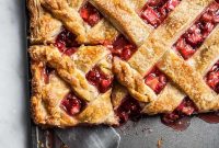 Strawberry Rhubarb Slab Pie Recipe — Perfect for Parties