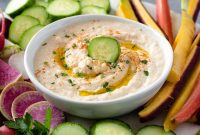Creamy White Bean Hummus with Lemon and Garlic