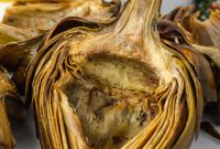 Oven Roasted Artichokes with Garlic and Lemon
