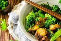 Garlic Ginger Shrimp Stir-Fry with Veggies and Rice Option