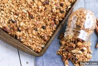 Homemade Maple Pecan Granola Recipe for Crunchy Breakfast