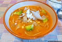 Hearty Mexican Tortilla Soup with Crispy Tortilla Strips