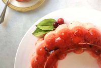 Creamy Cranberry Mousse Salad with Crunchy Nuts and Citrus