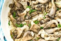 Crispy Pan-Fried Oyster Mushrooms with Garlic Butter