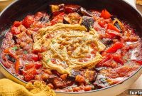 One-Pan Mediterranean Chickpea Skillet with Tomatoes & Spinach