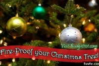 How to Make Your Christmas Tree Fire-Resistant Safe Tips