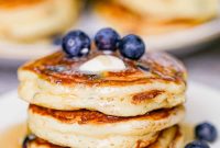 Fluffy Blueberry Pancakes with Greek Yogurt for Extra Tenderness