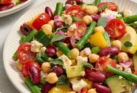 Mediterranean Bean Salad with Lemon and Fresh Herbs