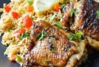 Instant Pot Chicken Thighs with Fluffy White Rice