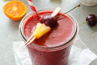 3-Ingredient Pineapple and Cherry Smoothie Recipe