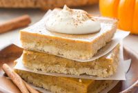 Creamy Pumpkin Pie Bars Recipe with Graham Cracker Crust