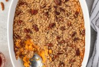 Sweet Potato Casserole with Brown Sugar Streusel
