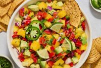 Mango Avocado Salsa with Lime and Cilantro