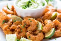 Blackened Shrimp with Avocado Ranch Dressing Recipe