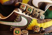 Nike Air Force 1 Custom Oregon Ducks Sneakers