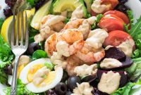 Grilled Shrimp Louie Salad with Creamy Dressing