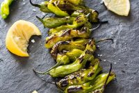 How to Grill Shishito Peppers with Lemon and Sea Salt