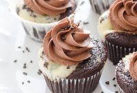 Black-Bottom Cupcakes with Salted Chocolate Buttercream