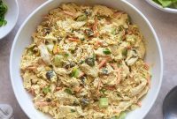 Curried Chicken Salad Recipe with Apples and Almonds