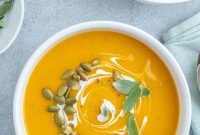 Roasted Pumpkin and Apple Soup with Warm Spices
