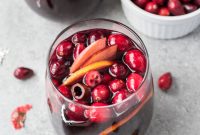 Holiday Cranberry Sangria with Orange and Sparkling Wine