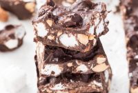 Homemade Dark Chocolate Rocky Road Candy Recipe