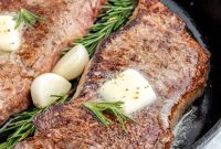 Pan-Seared Steak Recipe with Garlic Butter