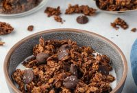 Homemade Chocolate Granola Recipe with Almonds and Coconut