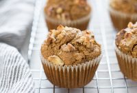 Moist Carrot and Oat Flour Muffins