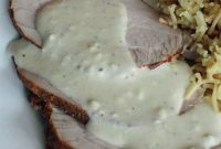 Smoked Pork Tenderloin with Blue Cheese Sauce
