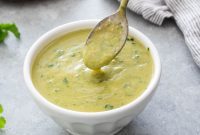 Homemade Green Enchilada Sauce with Tomatillos