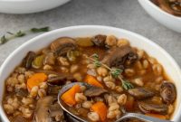 Hearty Mushroom Barley Soup Recipe