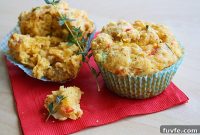 Hearty Savory Breakfast Muffins with Cheese and Herbs