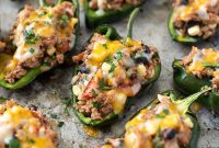 Southwest Stuffed Poblano Peppers Recipe with Rice and Black Beans