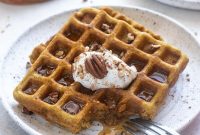 Fluffy Gluten-Free Pumpkin Spice Waffles