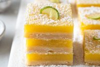 Zesty Key Lime Shortbread Bars Recipe