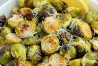 Crispy Garlic Air Fryer Brussels Sprouts