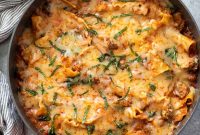 One-Pan Skillet Lasagna Recipe with Melty Mozzarella