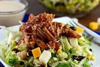 Southwestern BBQ Chicken Salad Recipe with Cilantro Lime Dressing
