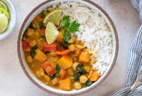 Creamy Vegan Instant Pot Sweet Potato Chickpea Curry