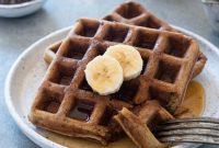Fluffy Gluten-Free Banana Oat Waffles Recipe