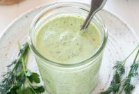 Creamy Homemade Green Goddess Salad Dressing