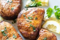 Crispy Air Fryer Pork Chops with Garlic and Herbs