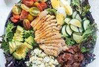Classic Chicken Cobb Salad Recipe with Avocado and Bacon