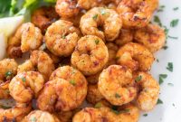 Crispy Garlic Butter Air Fryer Shrimp